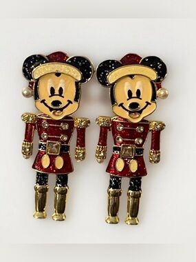 Disney Mickey Mouse Holiday Nutcracker Dangle Earrings By Disney & BaubleBar